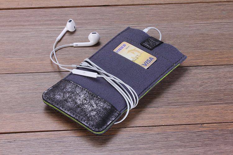 Vintage Soft Felt Wallet Pouch Phone Bag