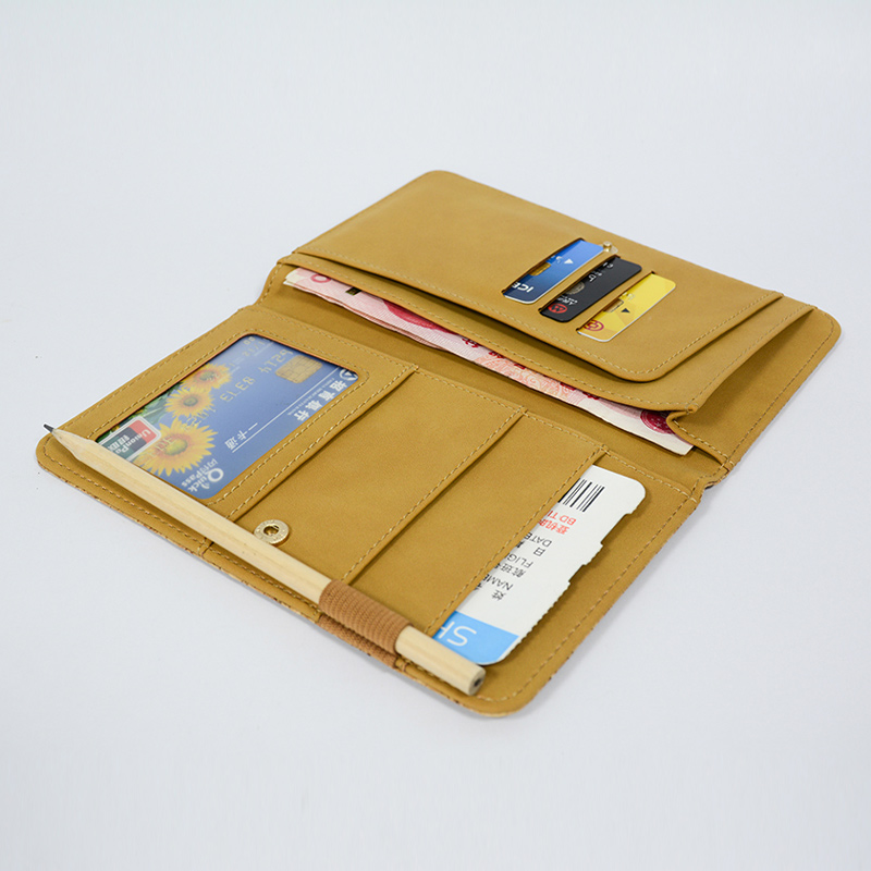 Corcho Travel Wallet RFID Bloqueo Documento Organizador de la Bolsa/de la Familia Titular de un Pasaporte