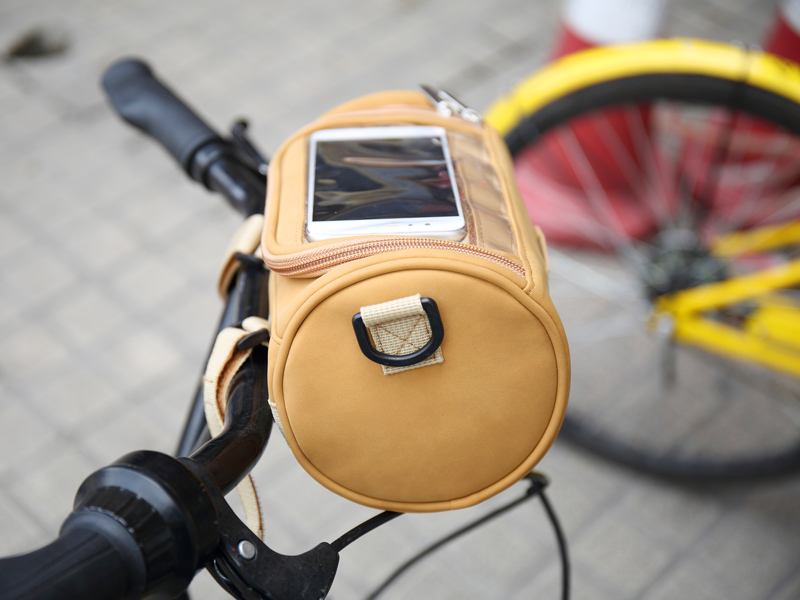 Impermeable de la Motocicleta de la Bicicleta Bolsa de Manillar-Frontal del Tubo de la Bicicleta Bolsa de Almacenamiento de Bicicletas Bolsas Correa de Hombro Desmontable-Portátil de la Maleta de la Bici de la Bolsa w/Teléfono de pantalla Táctil Titular 