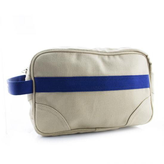 Large Canvas Cosmetic and Shaving Bag