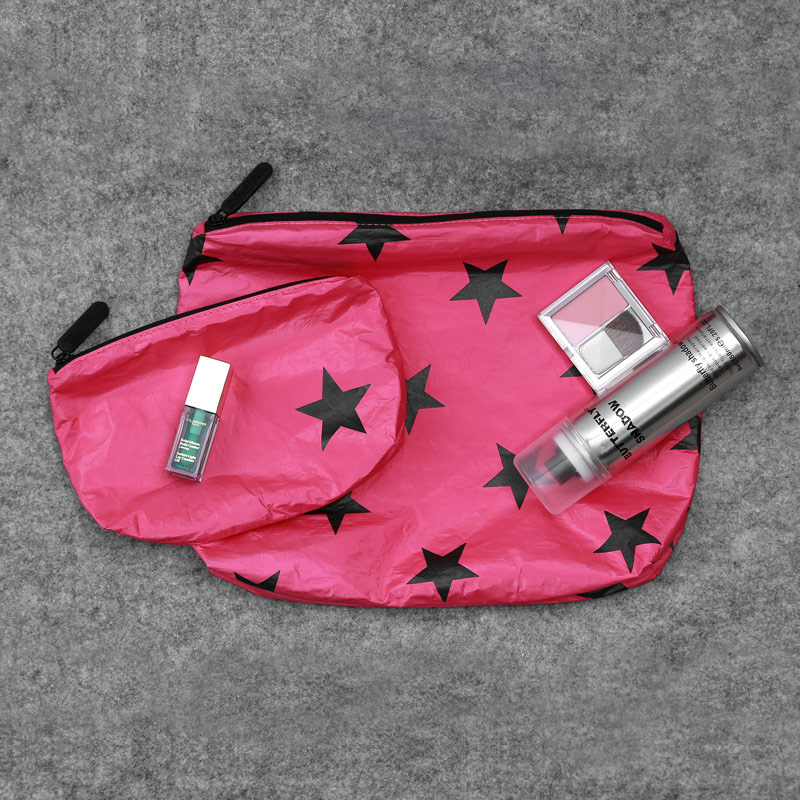 mujer impermeable Tyvek papel maquillaje neceser bolsa bolsas de cosméticos 