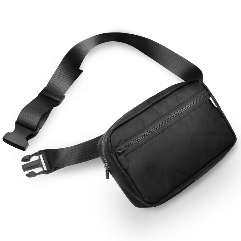 Riñonera cruzada negra para exteriores – Bolso de hombro versátil para hombres y mujeres | Bolsa de viaje compatible con Nintendo Switch