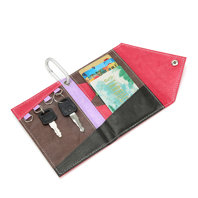 Cartera pequeña de cuero para mujer – Mini tarjetero plegable de diseño organizador con bolsillo para monedas con cremallera y ventana de identificación extraíble