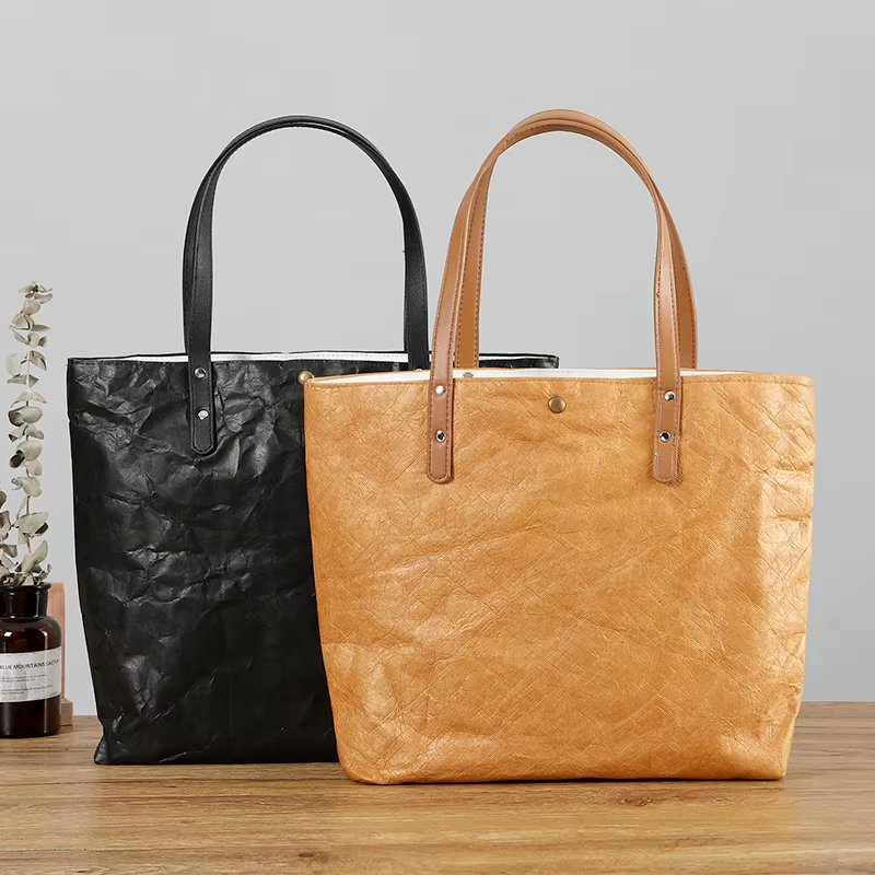 Bolso ligero estilo coreano DuPont™ Tyvek®: bolso de hombro informal para ir de compras a la playa y de viaje.