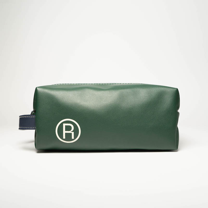 Neceser de piel verde de alta gama, organizador de viaje personalizado OEM/ODM