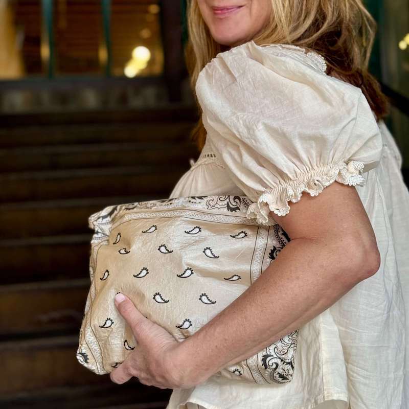 Neceser de viaje multifuncional personalizado: neceser de maquillaje ecológico Tyvek